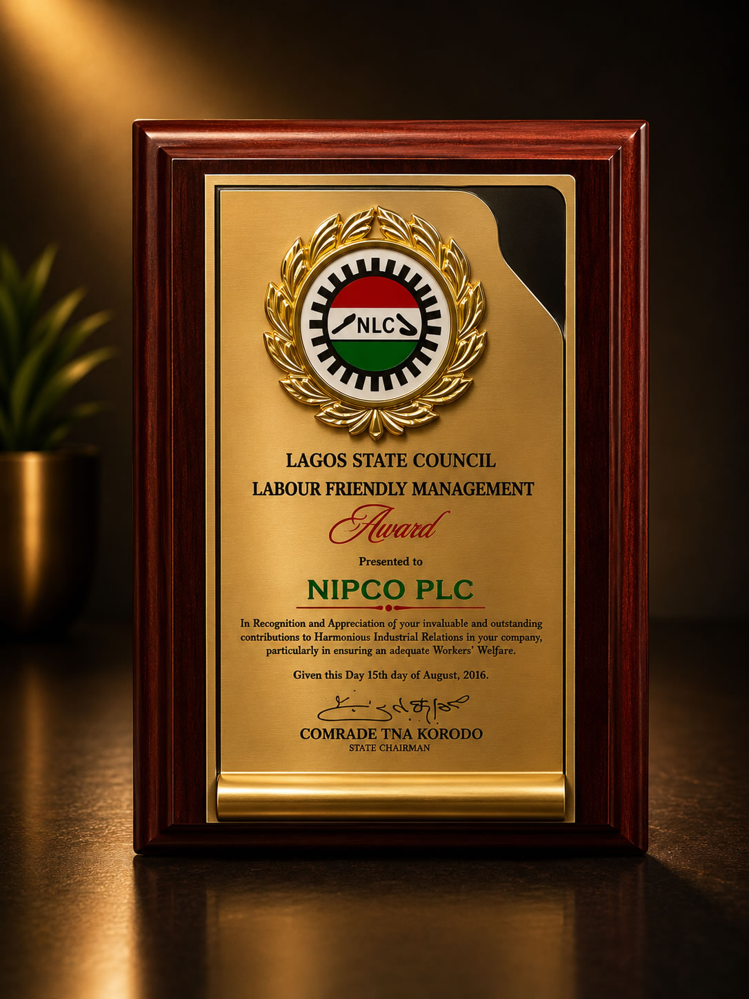 Labour Friendly Management Award