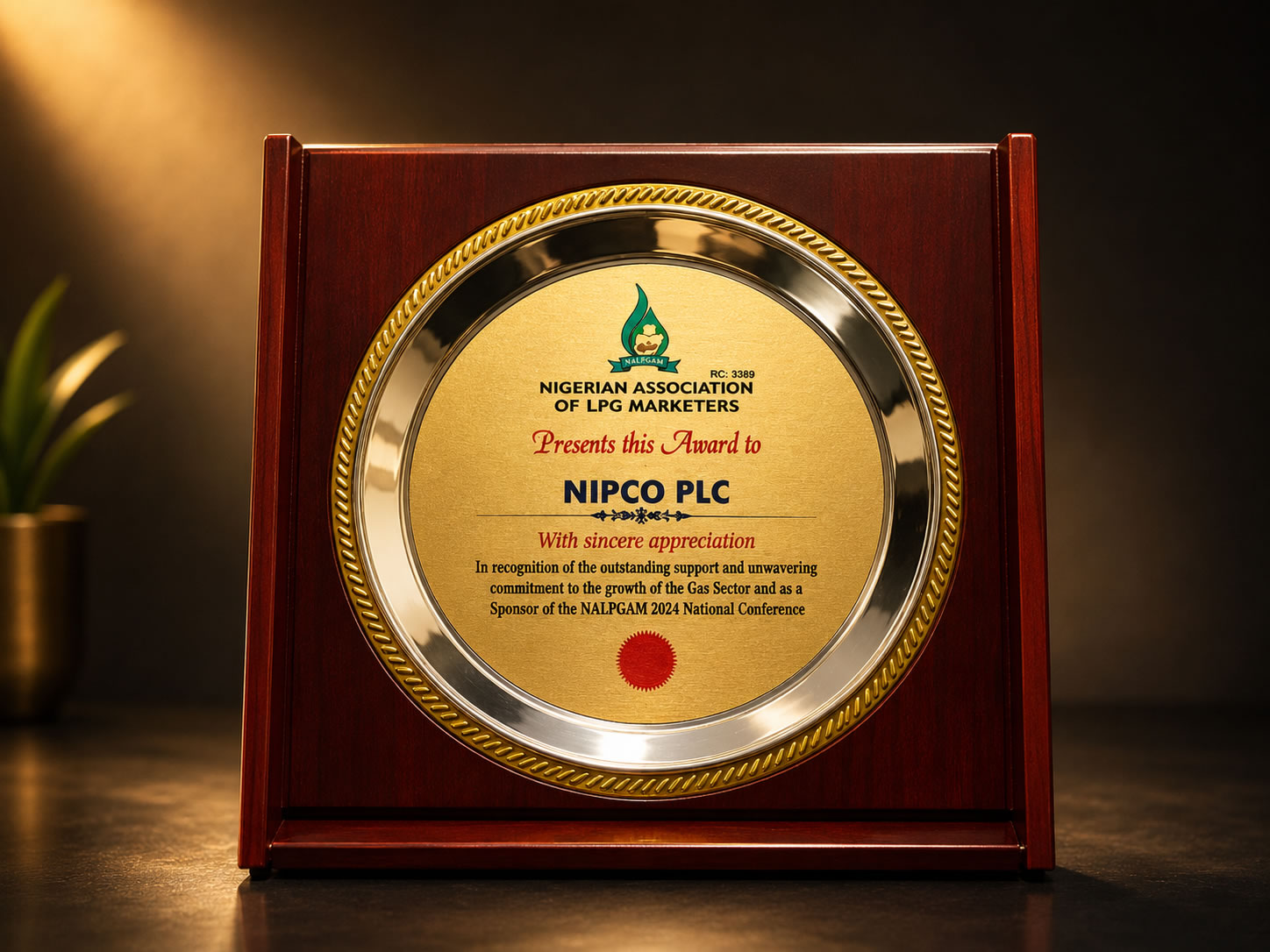 NALPGAM Award of Appreciation