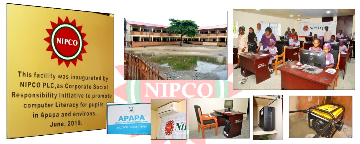 NIPCO computer literacy programme commemorative display