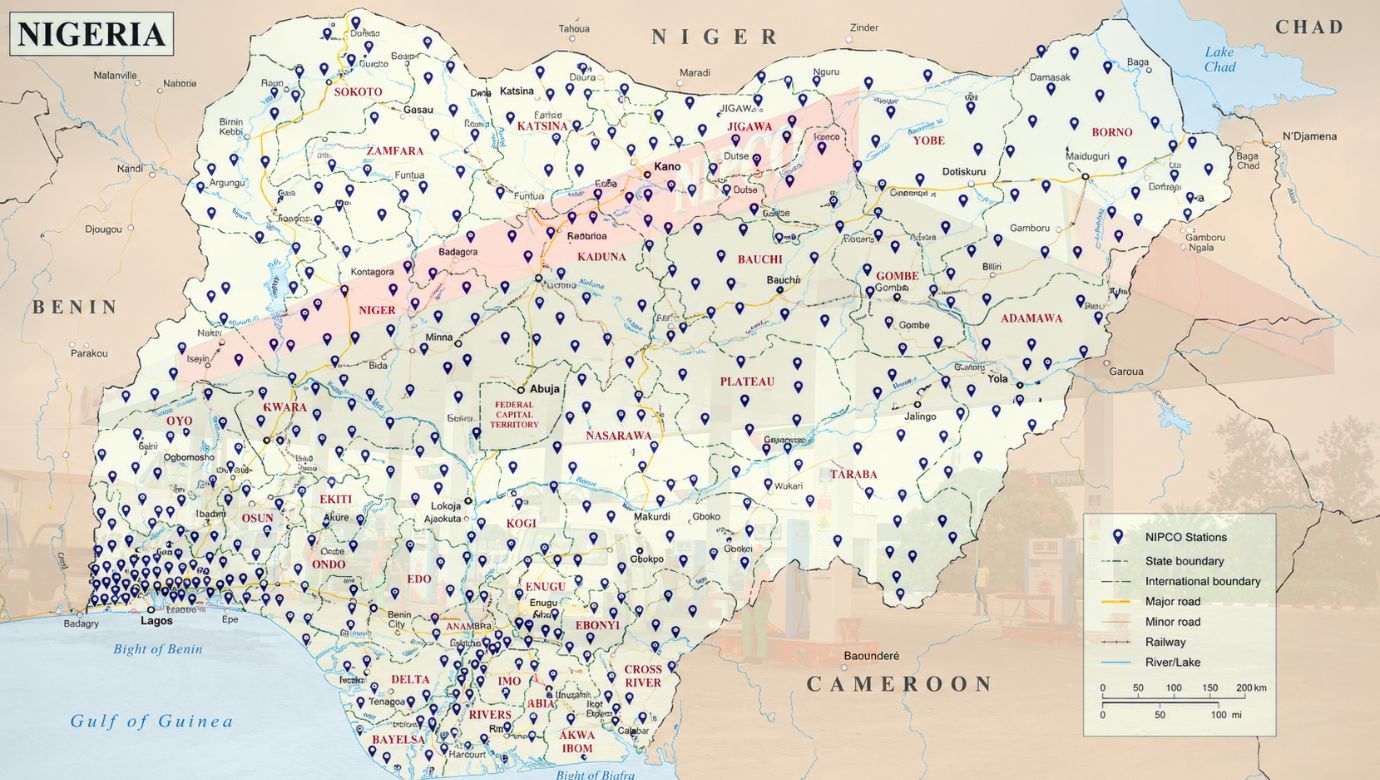 NIPCO Station Locator Map